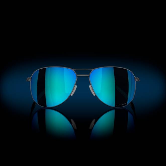 Oakley Lentile polarizate prizm safir, cadru din oțel ușor satinat contrail ti ochelari 620J374