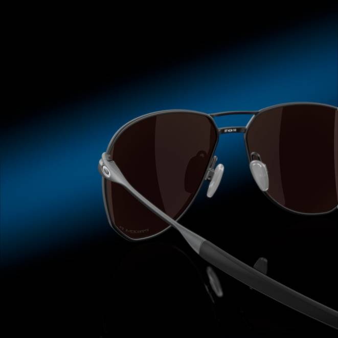 Oakley Lentile polarizate prizm safir, cadru din oțel ușor satinat contrail ti ochelari 620J374