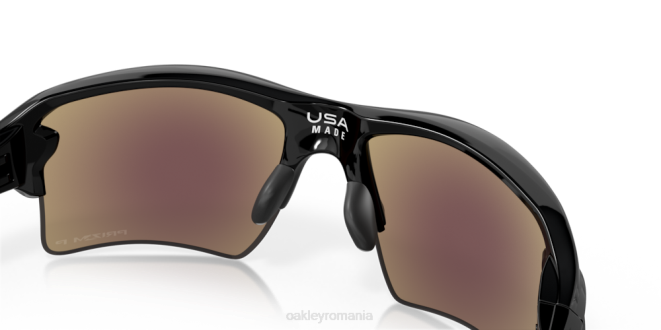 Oakley Lentile polarizate prizm safir, cadru negru lustruit flak 2.0 xl ochelari 620J143