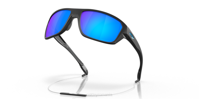 Oakley Lentile polarizate prizm safir, cadru negru mat lovitură divizată ochelari 620J302
