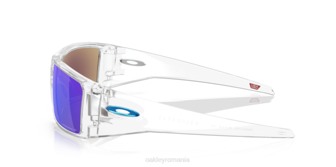 Oakley Lentile polarizate prizm safir, cadru transparent heliostat ochelari 620J760