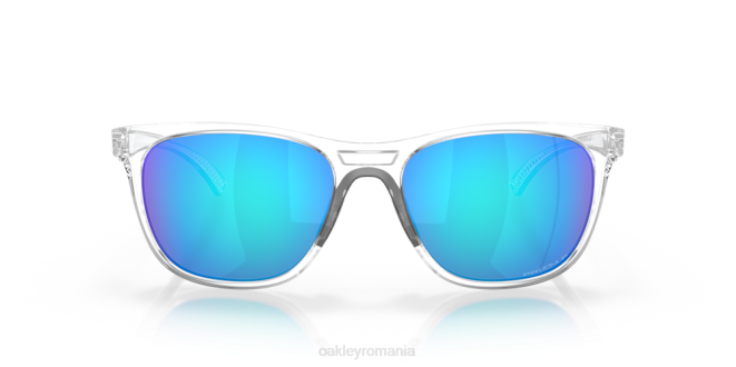 Oakley Lentile polarizate prizm safir, cadru transparent lustruit linie de conducere ochelari 620J1077