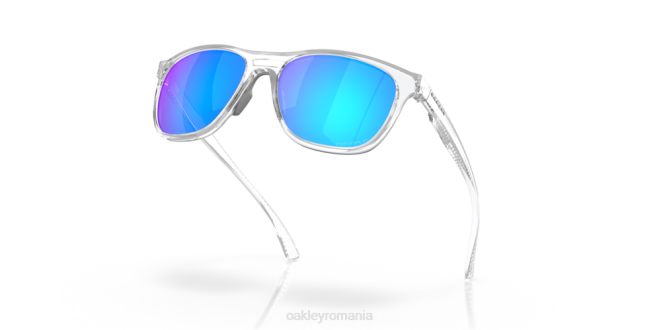Oakley Lentile polarizate prizm safir, cadru transparent lustruit linie de conducere ochelari 620J1077