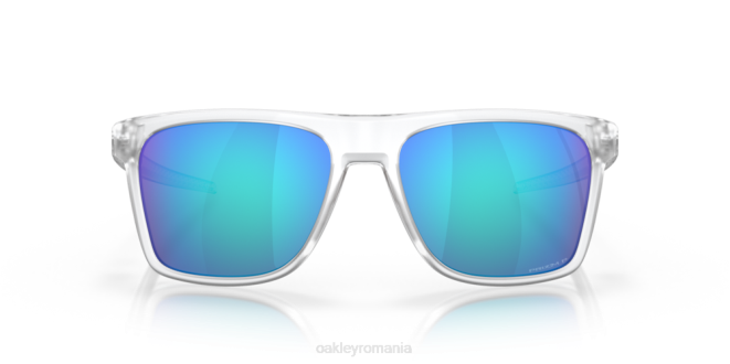 Oakley Lentile polarizate prizm safir, cadru transparent mat leffingwell ochelari 620J186