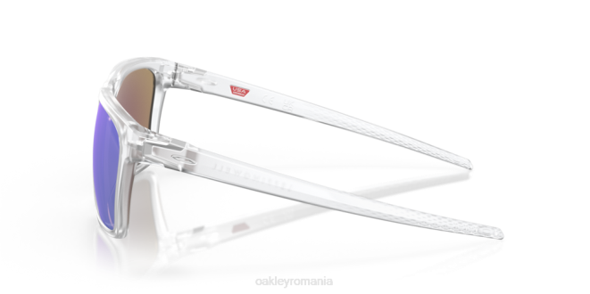 Oakley Lentile polarizate prizm safir, cadru transparent mat leffingwell ochelari 620J186