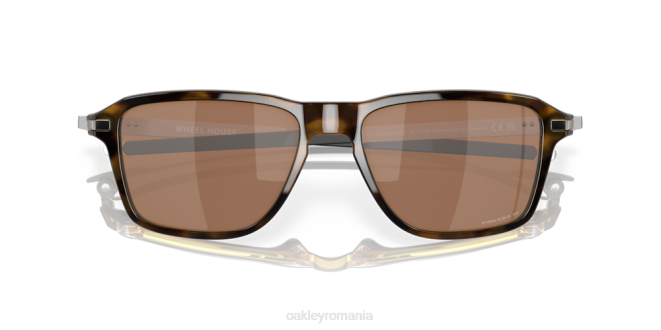 Oakley Lentile polarizate prizm tungsten, rama broasca testoasa maro lustruita casă de roată ochelari 620J1038