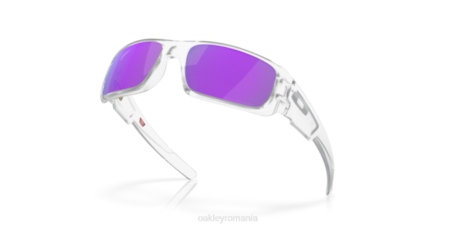 Oakley Lentile polarizate violet iridiu, rama transparenta mata arbore cotit ochelari 620J254