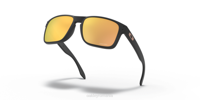 Oakley Lentile prizm rose gold, cadru negru mat Holbrook (potrivire cu punte joasă) ochelari 620J794