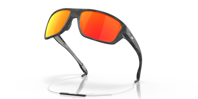 Oakley Lentile prizm rubin, cadru camo negru mat lovitură divizată ochelari 620J303