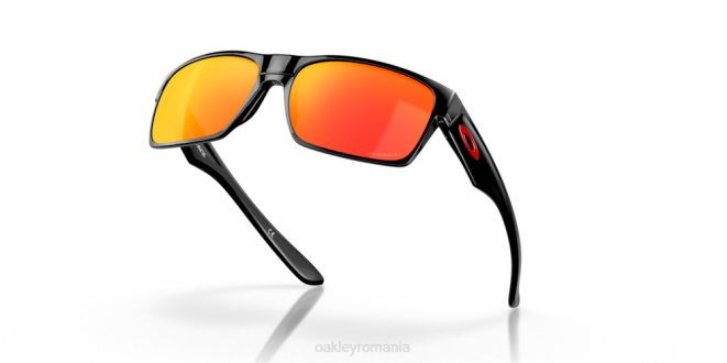 Oakley Lentile prizm rubin, cadru negru lustruit doua fete ochelari 620J692