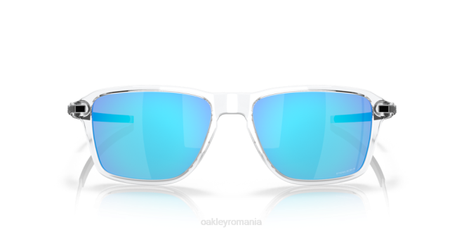Oakley Lentile prizm safir, cadru transparent lustruit casă de roată ochelari 620J1037