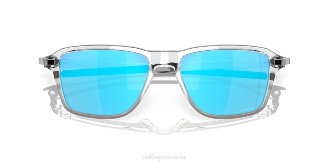 Oakley Lentile prizm safir, cadru transparent lustruit casă de roată ochelari 620J1037