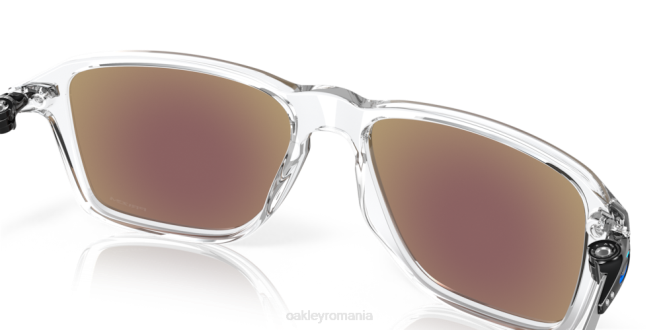 Oakley Lentile prizm safir, cadru transparent lustruit casă de roată ochelari 620J1037