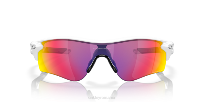 Oakley Lentile rutiere prizm, cadru alb lustruit cale de blocare radar (potrivire joasă a podului) ochelari 620J702