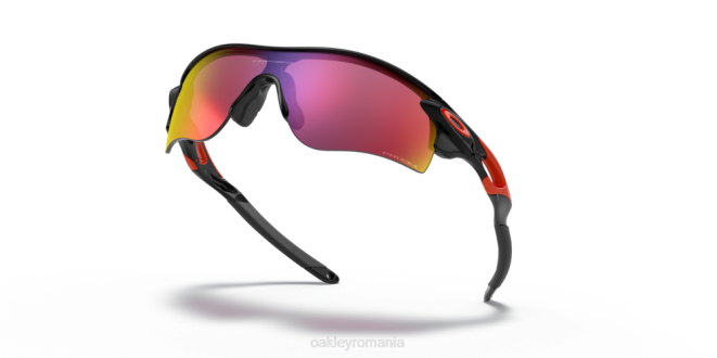Oakley Lentile rutiere prizm, cadru negru lustruit cale de blocare radar (potrivire joasă a podului) ochelari 620J704