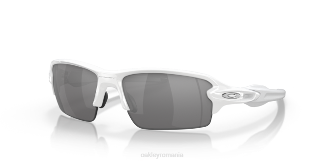 Oakley lentile ardezie iridium, cadru alb lustruit flak 2.0 (podență joasă) ochelari 620J865