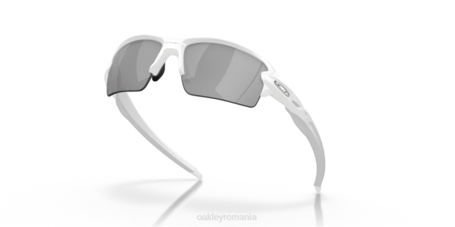 Oakley lentile ardezie iridium, cadru alb lustruit flak 2.0 (podență joasă) ochelari 620J865