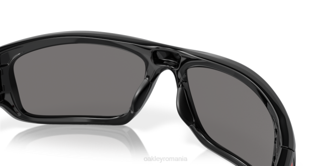 Oakley lentile cu iridiu roșu pozitiv, cadru negru lustruit supapă ochelari 620J774