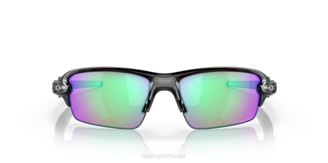Oakley lentile de golf prizm, ramă de cerneală neagră lustruită flak 2.0 (podență joasă) ochelari 620J861