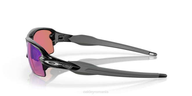 Oakley lentile de golf prizm, ramă de cerneală neagră lustruită flak 2.0 (podență joasă) ochelari 620J861