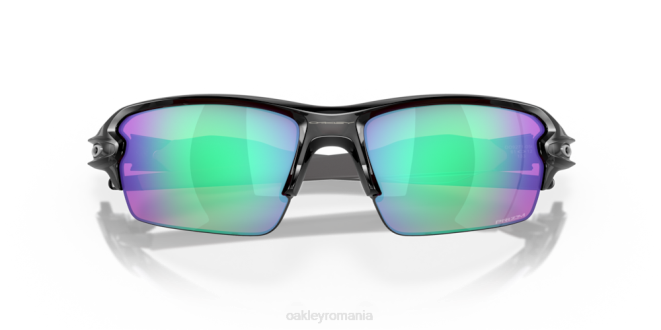 Oakley lentile de golf prizm, ramă de cerneală neagră lustruită flak 2.0 (podență joasă) ochelari 620J861