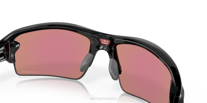 Oakley lentile de golf prizm, ramă de cerneală neagră lustruită flak 2.0 (podență joasă) ochelari 620J861