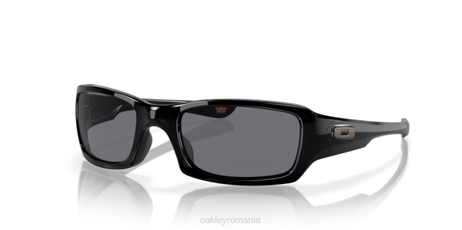 Oakley lentile gri, cadru negru lustruit cinci la pătrat ochelari 620J246