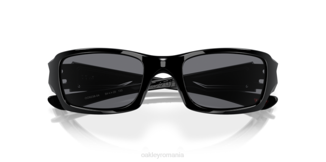 Oakley lentile gri, cadru negru lustruit cinci la pătrat ochelari 620J246