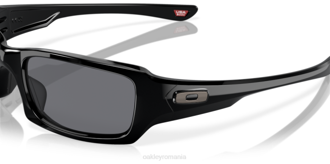 Oakley lentile gri, cadru negru lustruit cinci la pătrat ochelari 620J246