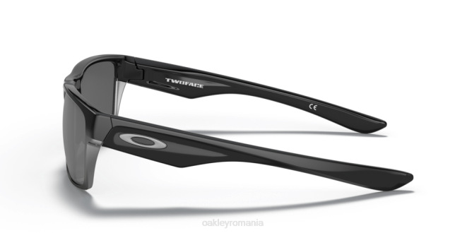 Oakley lentile polarizate cu iridiu negru, cadru negru lustruit două fețe (potrivire cu punte joasă) ochelari 620J846