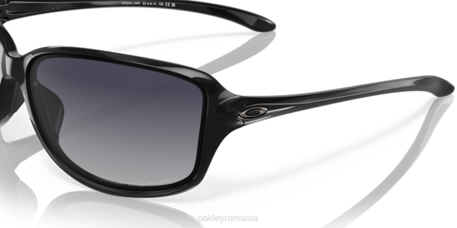 Oakley lentile polarizate gri gradient, rama neagra lustruita cohortă ochelari 620J457