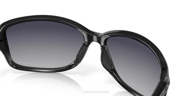 Oakley lentile polarizate gri gradient, rama neagra lustruita cohortă ochelari 620J457
