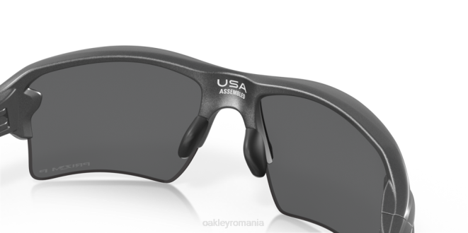 Oakley lentile polarizate prizm negre, rama din otel flak 2.0 xl ochelari 620J144