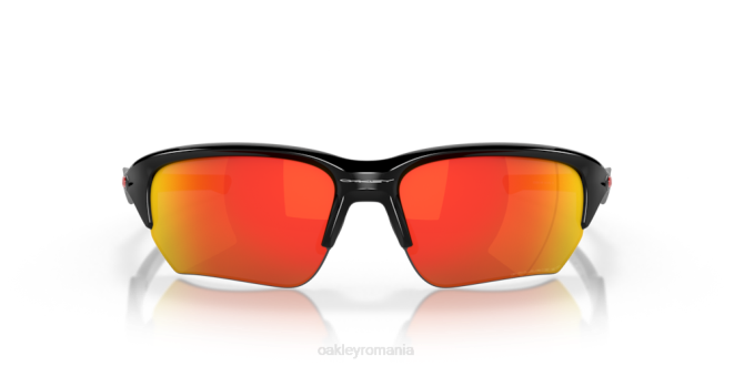 Oakley lentile polarizate ruby ​​iridium, cadru negru lustruit flak beta ochelari 620J310
