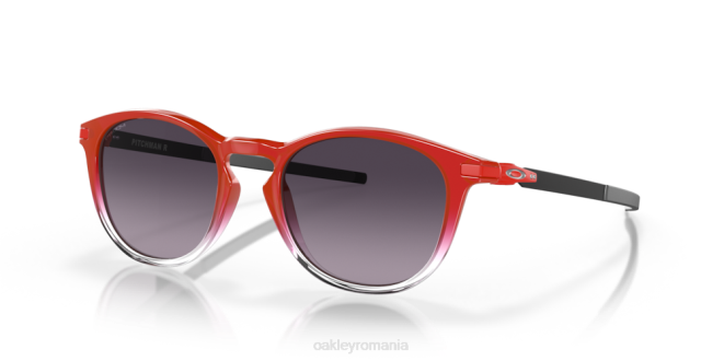 Oakley lentile prizm gri gradient, cadru roșu decolorat colectia pitchman r fabio quartararo ochelari 620J294