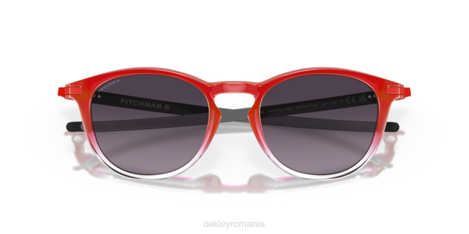 Oakley lentile prizm gri gradient, cadru roșu decolorat colectia pitchman r fabio quartararo ochelari 620J294