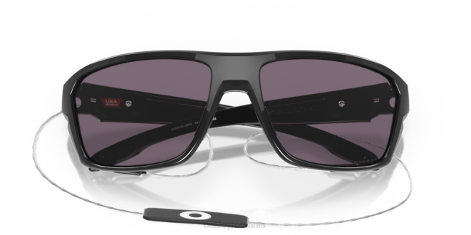 Oakley lentile prizm gri, rama cerneala neagra lovitură divizată ochelari 620J305