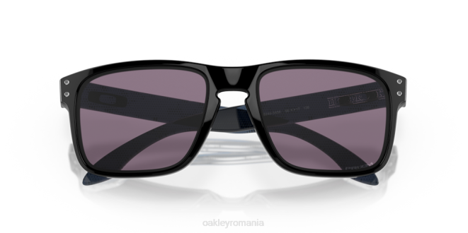Oakley lentile prizm gri, rama neagra lustruita Holbrook (low bridge fit) colecție de înaltă rezoluție ochelari 620J803