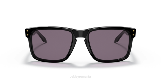 Oakley lentile prizm gri, rama neagra lustruita Holbrook (potrivire cu punte joasă) ochelari 620J795
