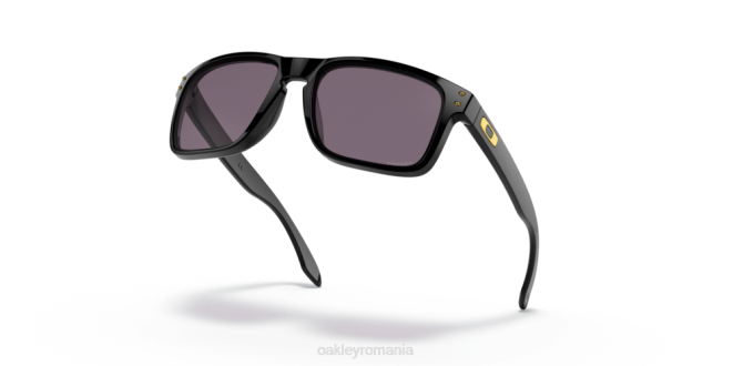 Oakley lentile prizm gri, rama neagra lustruita Holbrook (potrivire cu punte joasă) ochelari 620J795