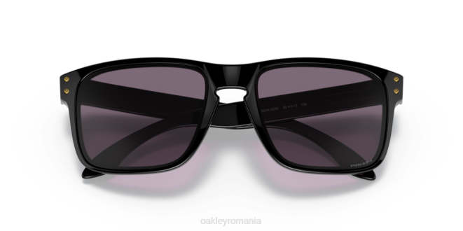 Oakley lentile prizm gri, rama neagra lustruita Holbrook (potrivire cu punte joasă) ochelari 620J795