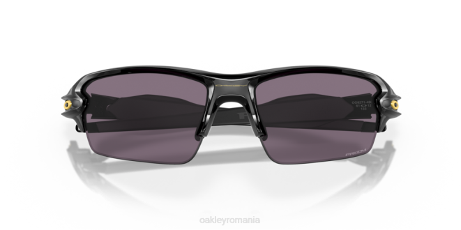 Oakley lentile prizm gri, rama neagra lustruita flak 2.0 (podență joasă) ochelari 620J873