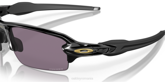 Oakley lentile prizm gri, rama neagra lustruita flak 2.0 (podență joasă) ochelari 620J873