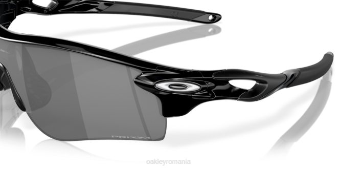 Oakley lentile prizm negre, cadru negru lustruit cale de blocare radar (potrivire joasă a podului) ochelari 620J705