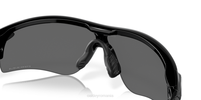 Oakley lentile prizm negre, cadru negru lustruit cale de blocare radar (potrivire joasă a podului) ochelari 620J705