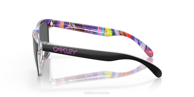 Oakley lentile prizm negre, rama kokoro neagra colecția kokoro de piei de broaște ochelari 620J544