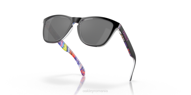 Oakley lentile prizm negre, rama kokoro neagra colecția kokoro de piei de broaște ochelari 620J544
