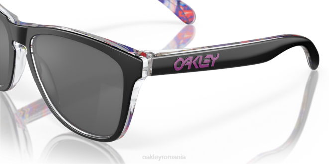 Oakley lentile prizm negre, rama kokoro neagra colecția kokoro de piei de broaște ochelari 620J544