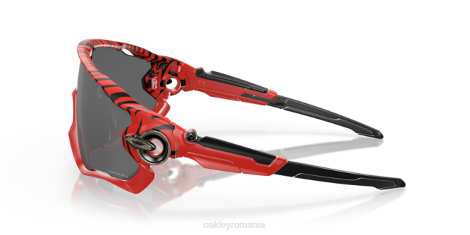 Oakley lentile prizm negre, rama tigru rosu tigru roșu care sparge fălcile ochelari 620J259