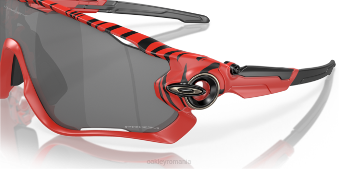 Oakley lentile prizm negre, rama tigru rosu tigru roșu care sparge fălcile ochelari 620J259